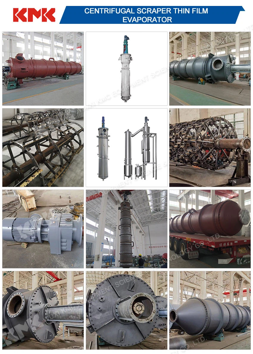 Centrifugal scraper thin film evaporator Centrifugal scraper thin film evaporator